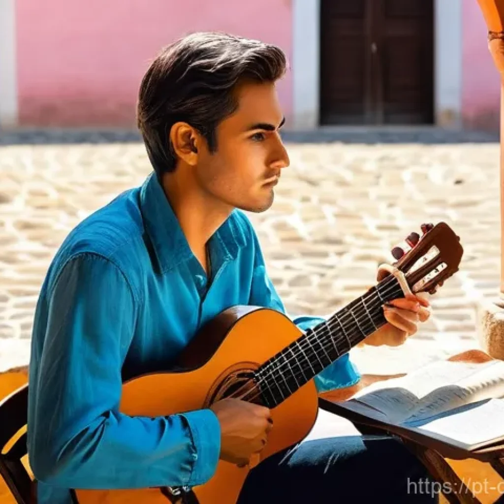 작곡가의 문화적 배경과 창작 - **A Composer's Reflective Moment in a Portuguese Courtyard:**
A sensitive composer, a young adul...