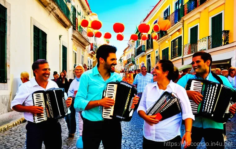 작곡가의 문화적 배경과 창작 - **A Composer's Reflective Moment in a Portuguese Courtyard:**
    A sensitive composer, a young adul...