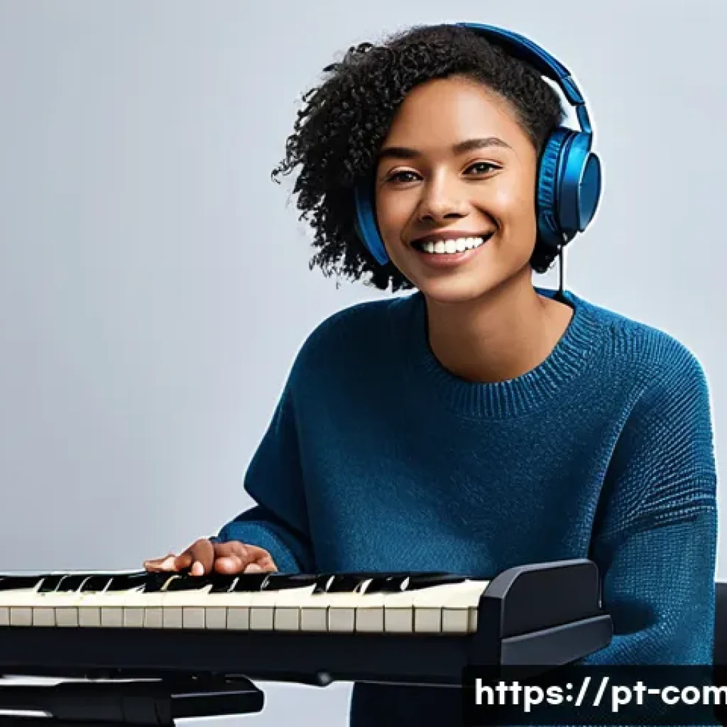 작곡가의 경력 발전 전략 - **A Composer and AI Co-Creation:**
A talented, diverse female composer, in her late 20s, with a ...